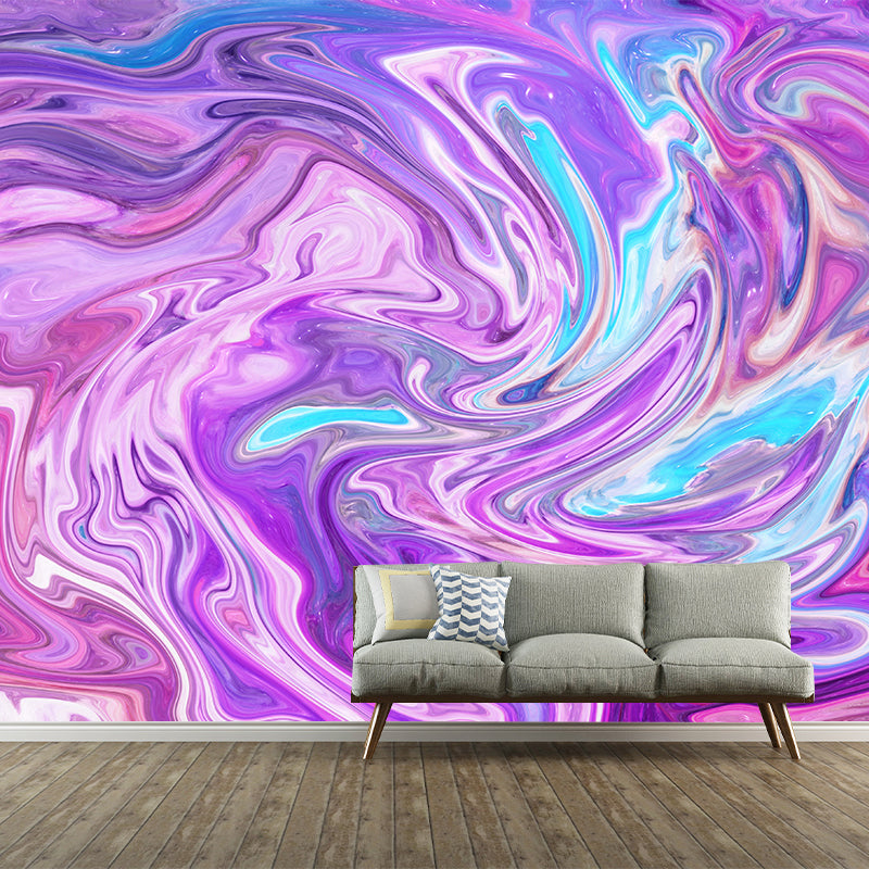 Abstract Texture Stain Resistant Mural Washable Wallpaper Sitting Room Wall Mural