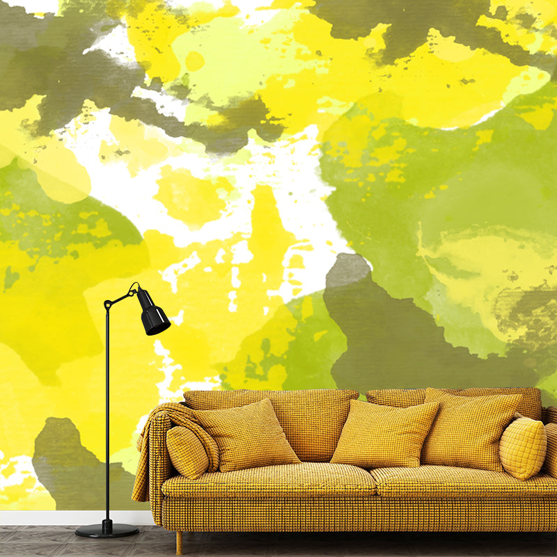 Modern Illustration Mural Abstract Watercolor Environment Friendly Bedroom Wall Mural