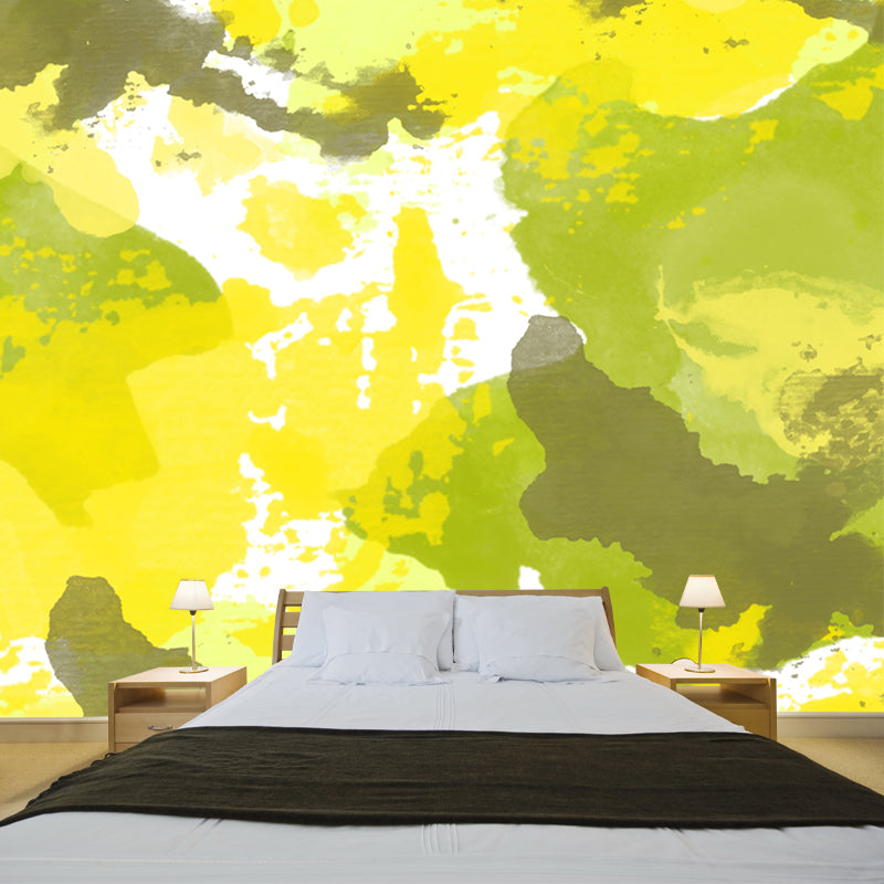 Modern Illustration Mural Abstract Watercolor Environment Friendly Bedroom Wall Mural