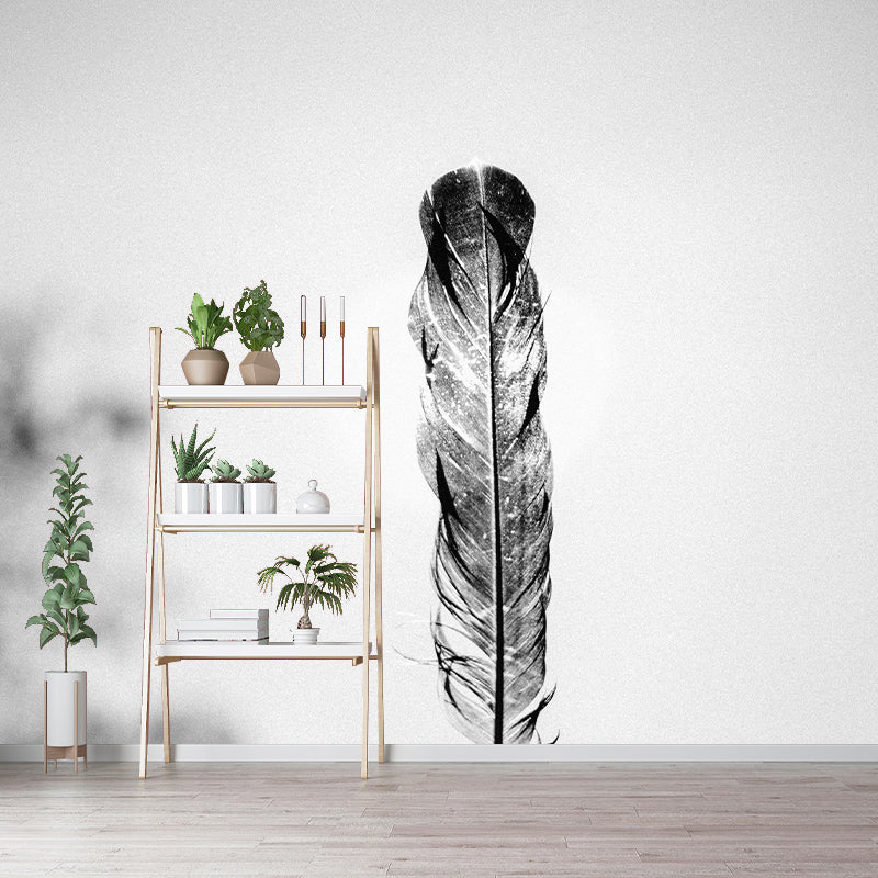 Photography Wall Feather Mural Environmental Stain Resistant Bedrom Wallpaper