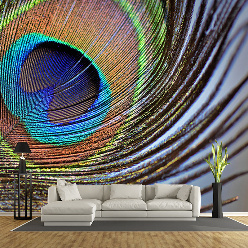 Stain Resistant Decorative Wallpaper Photography Feather Wall Murals for Home