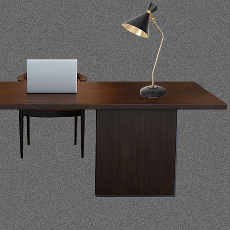 Natural Industrial Rectangular Office Desk Solid Wood Writing Desk for Home