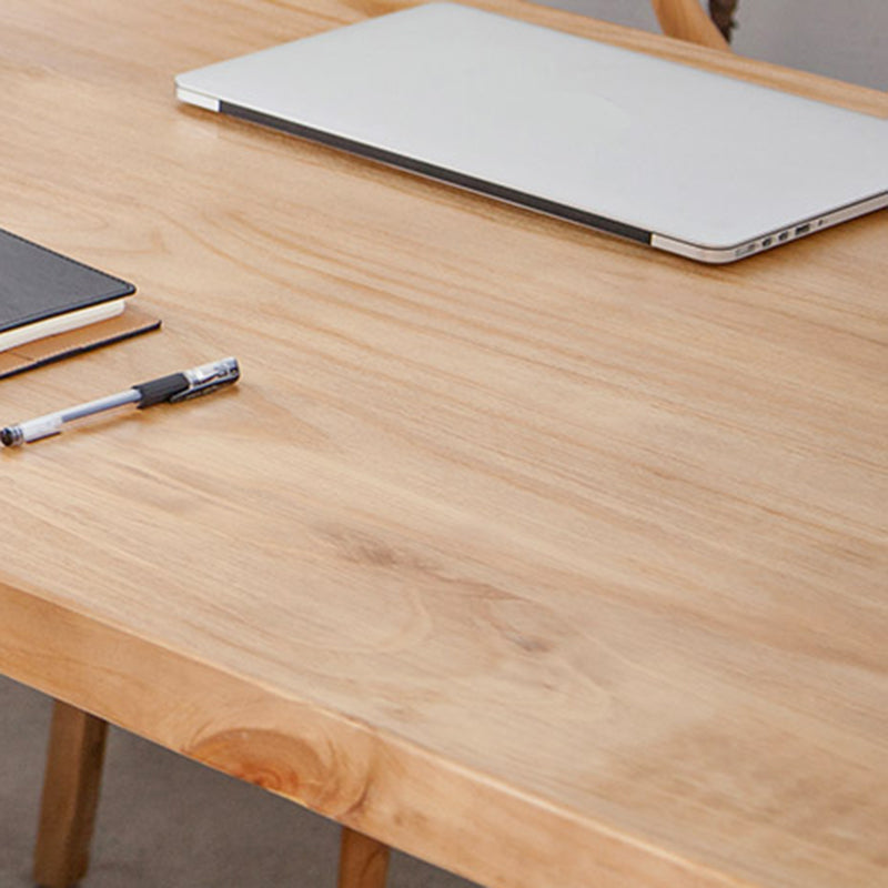 Rectangular Solid Wood Writing Desk Industrial Meeting Desk for Office