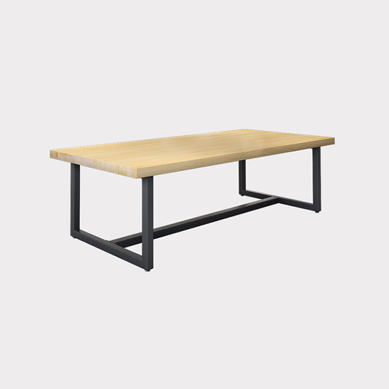 Solid Wood Rectangular Meeting Desk Industrial Writing Desk for Office