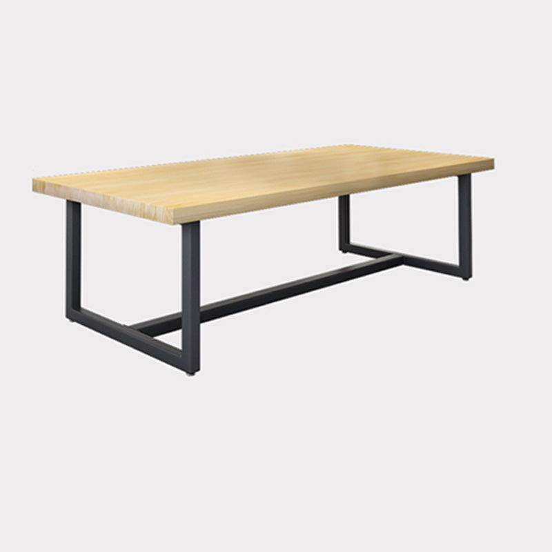 Solid Wood Rectangular Meeting Desk Industrial Writing Desk for Office