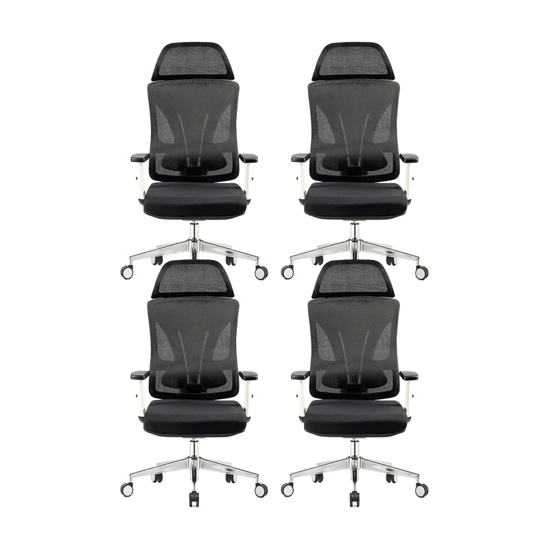 Adjustable Arms Office Chair Microfiber Desk High Back Chair Breathable AirGrid Ergonomic