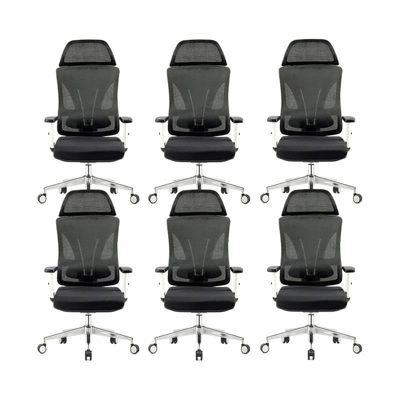 Adjustable Arms Office Chair Microfiber Desk High Back Chair Breathable AirGrid Ergonomic