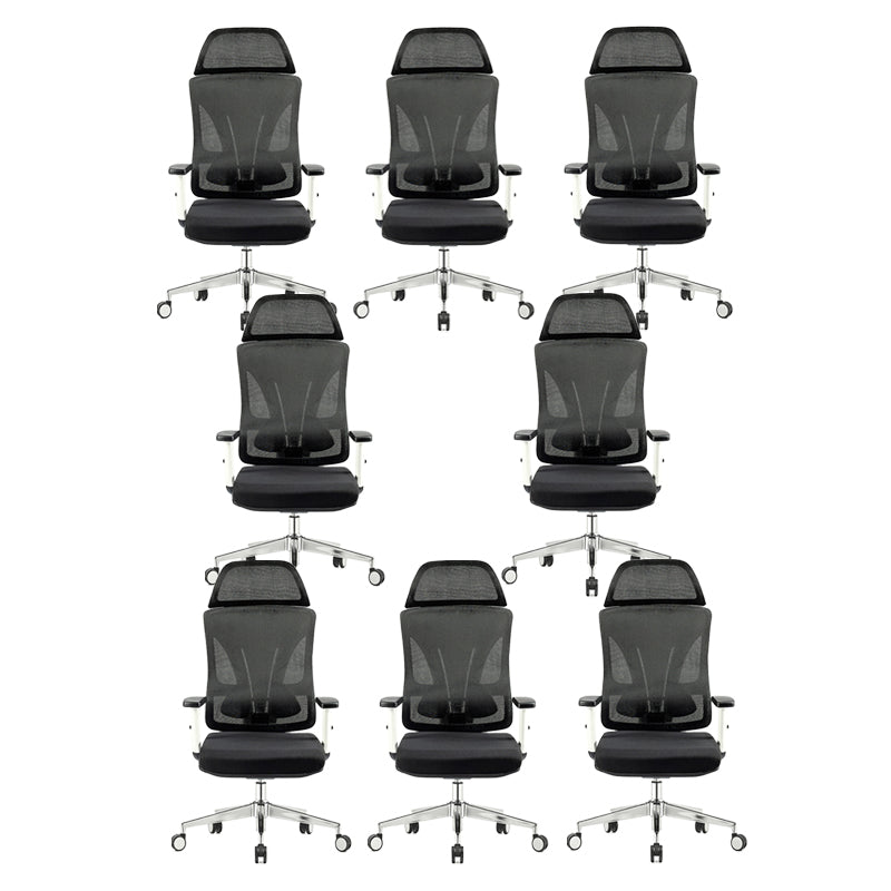 Adjustable Arms Office Chair Microfiber Desk High Back Chair Breathable AirGrid Ergonomic