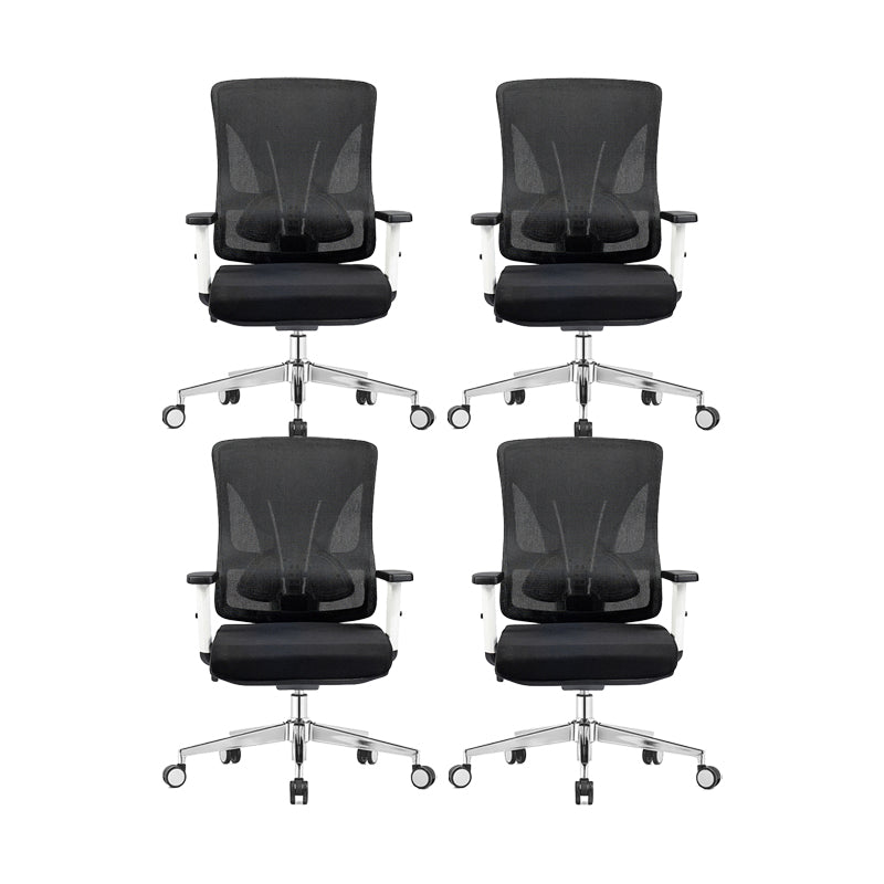 Adjustable Arms Office Chair Microfiber Desk High Back Chair Breathable AirGrid Ergonomic