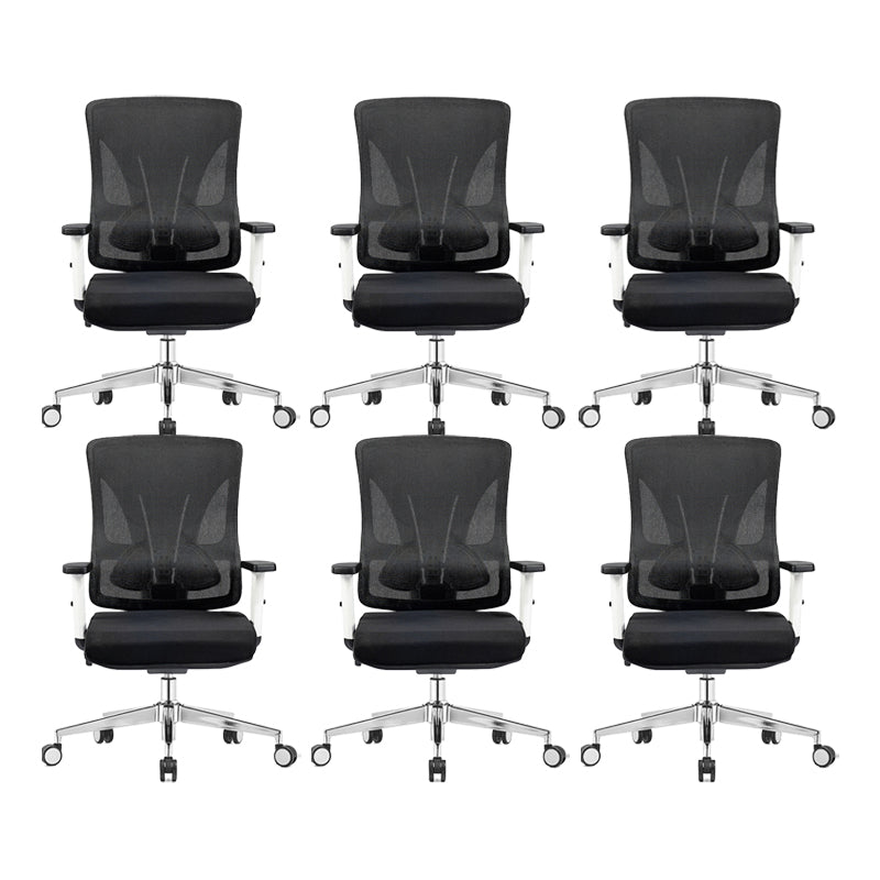 Adjustable Arms Office Chair Microfiber Desk High Back Chair Breathable AirGrid Ergonomic