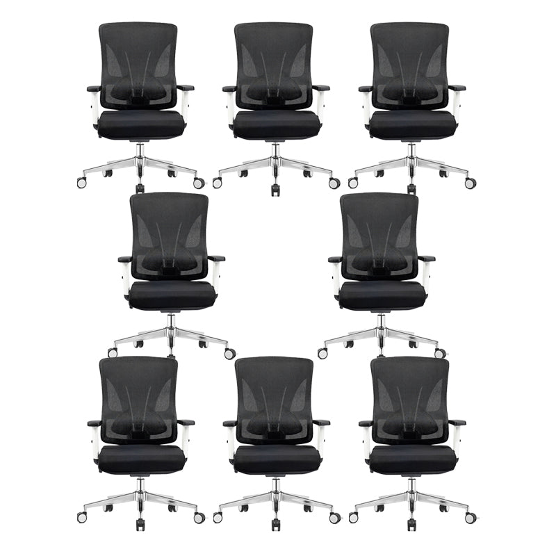 Adjustable Arms Office Chair Microfiber Desk High Back Chair Breathable AirGrid Ergonomic