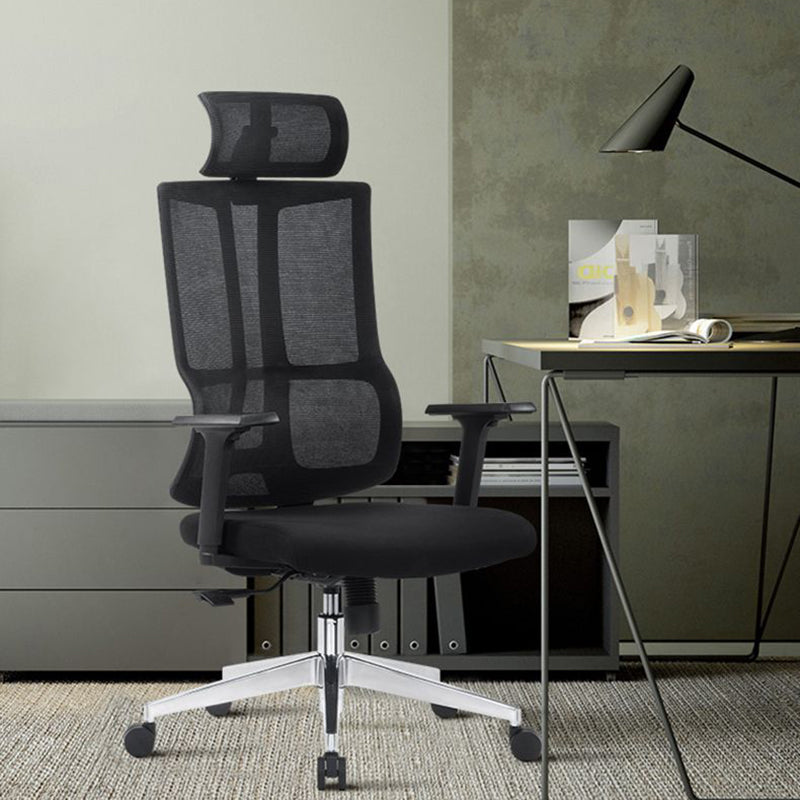 Contemporary Chair Adjustable Seat Height Ergonomic Pillow Included Office Chair