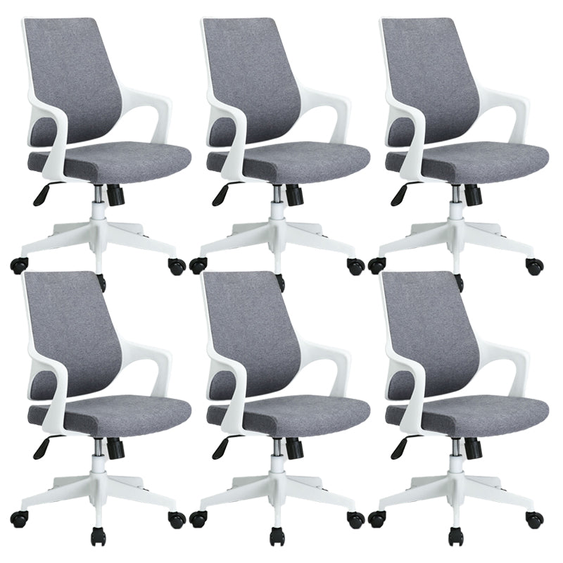 Modern Arm Chair Fixed Arms Adjustable Seat Height Office Chair