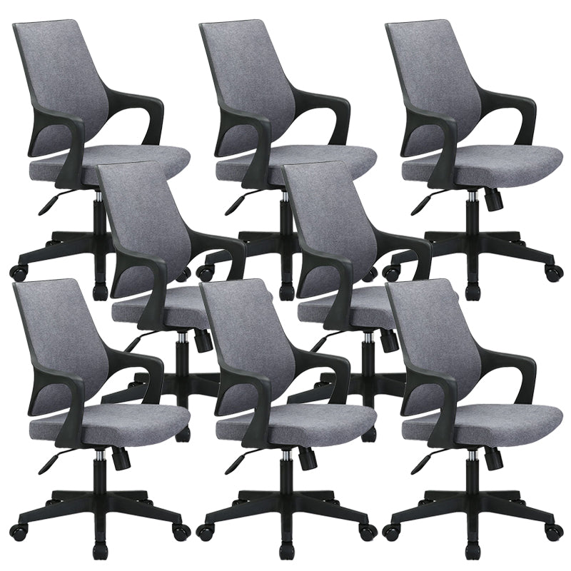 Modern Arm Chair Fixed Arms Adjustable Seat Height Office Chair