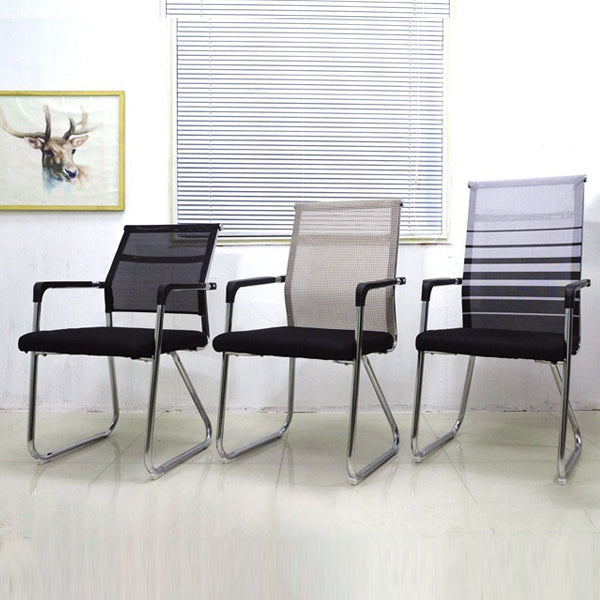 Contemporary Conference Chair Ergonomic No Wheels Office Chair