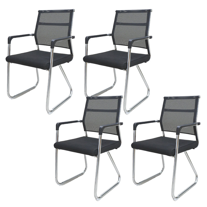 Contemporary Conference Chair Ergonomic No Wheels Office Chair