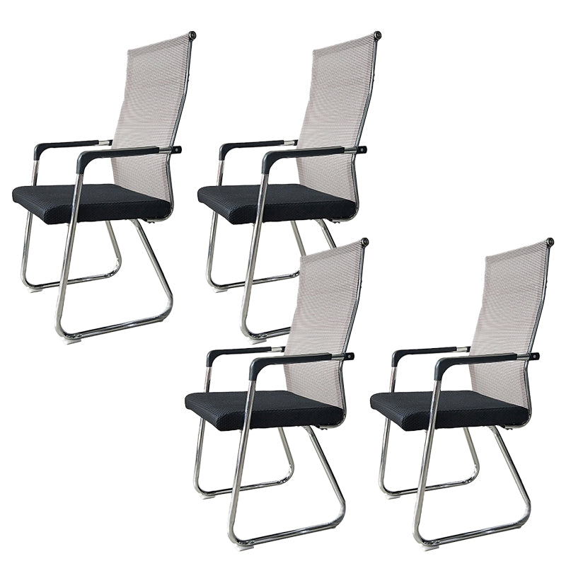 Contemporary Conference Chair Ergonomic No Wheels Office Chair