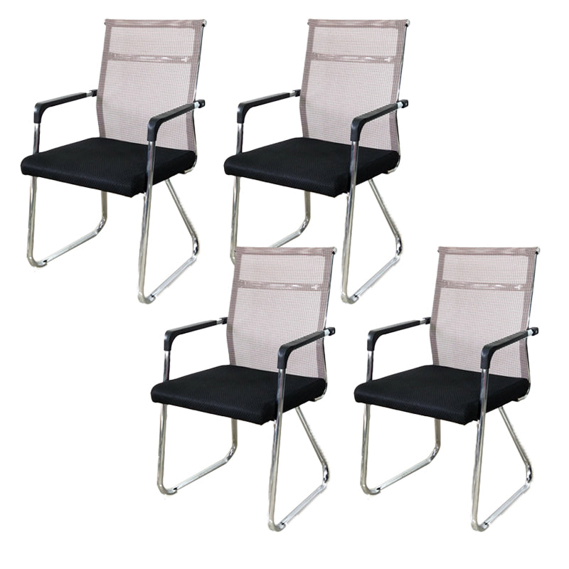 Contemporary Conference Chair Ergonomic No Wheels Office Chair