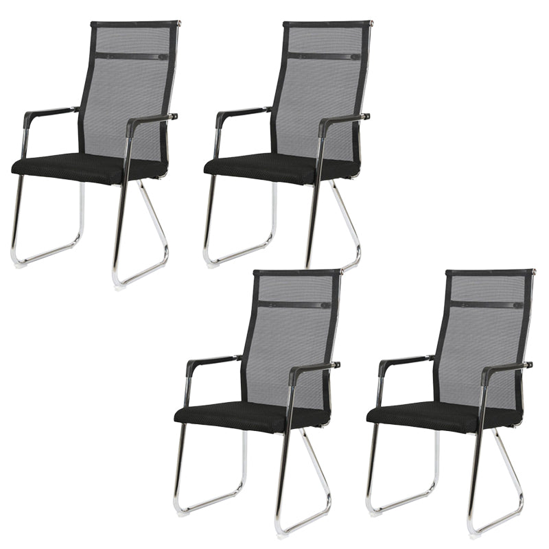 Contemporary Conference Chair Ergonomic No Wheels Office Chair