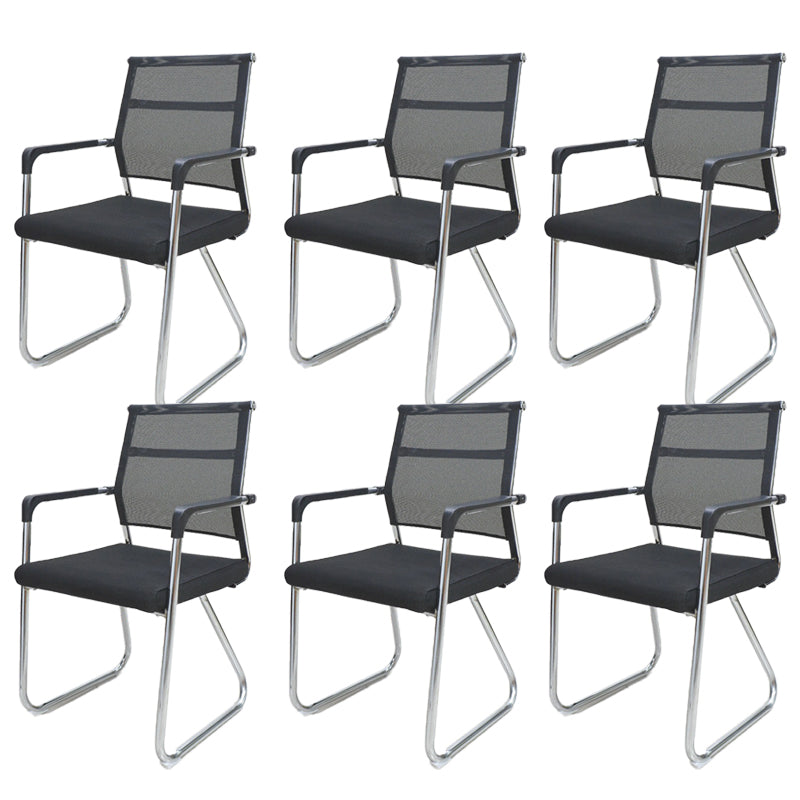 Contemporary Conference Chair Ergonomic No Wheels Office Chair