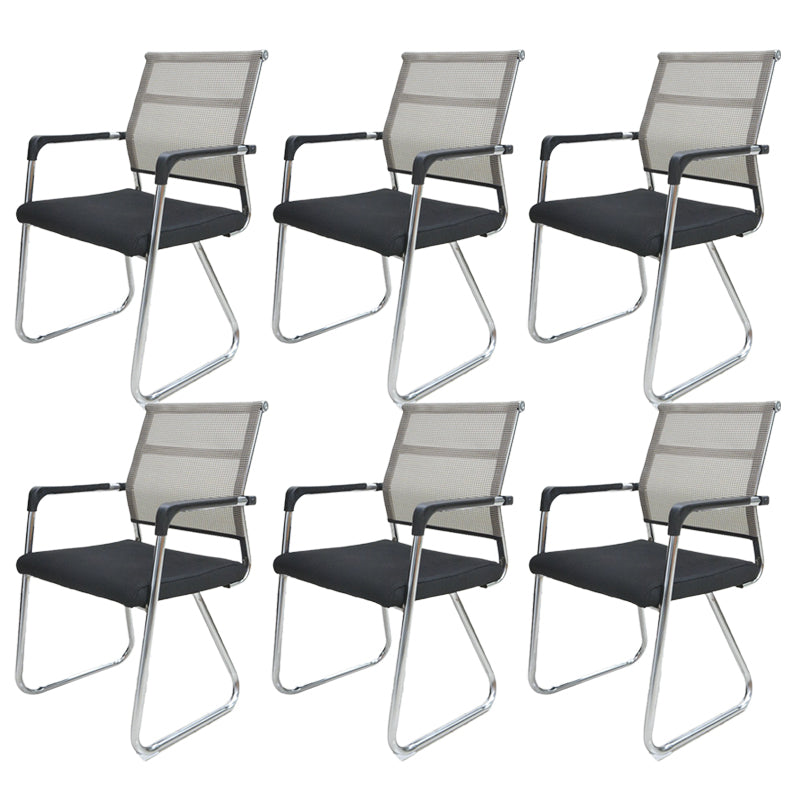 Contemporary Conference Chair Ergonomic No Wheels Office Chair