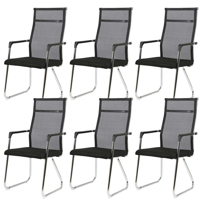 Contemporary Conference Chair Ergonomic No Wheels Office Chair