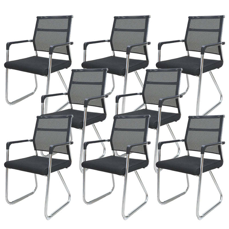 Contemporary Conference Chair Ergonomic No Wheels Office Chair