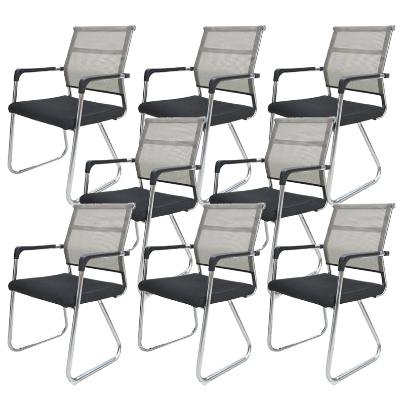 Contemporary Conference Chair Ergonomic No Wheels Office Chair