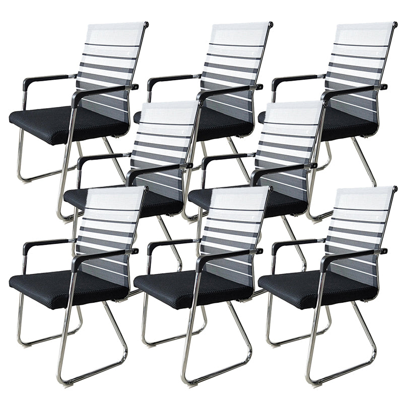 Contemporary Conference Chair Ergonomic No Wheels Office Chair