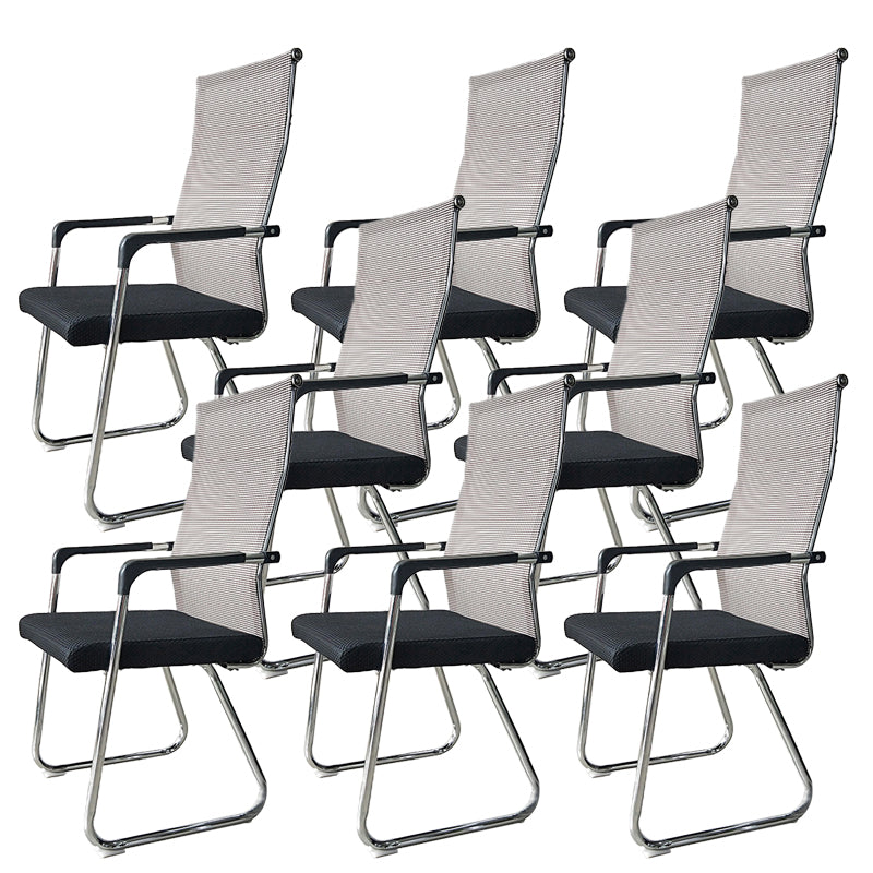 Contemporary Conference Chair Ergonomic No Wheels Office Chair