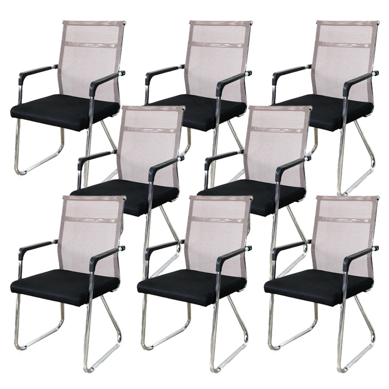 Contemporary Conference Chair Ergonomic No Wheels Office Chair