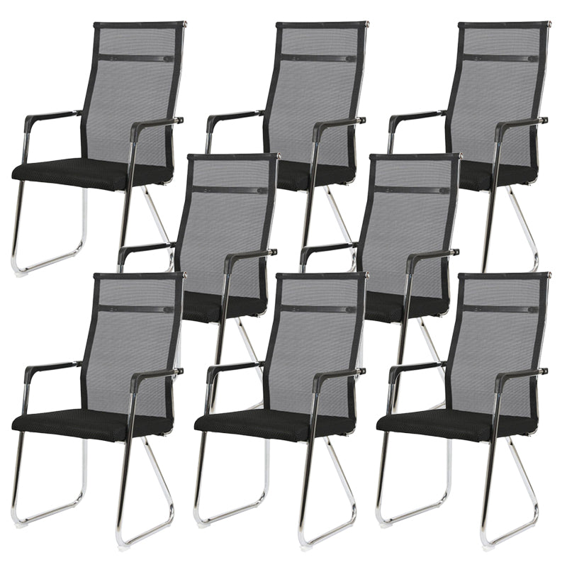 Contemporary Conference Chair Ergonomic No Wheels Office Chair