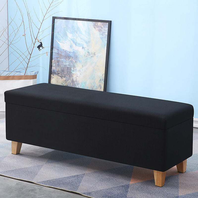 Modern Seating Bench Foam Cushioned Bench with Flip Top for Bedroom