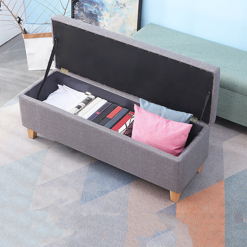 Modern Seating Bench Foam Cushioned Bench with Flip Top for Bedroom