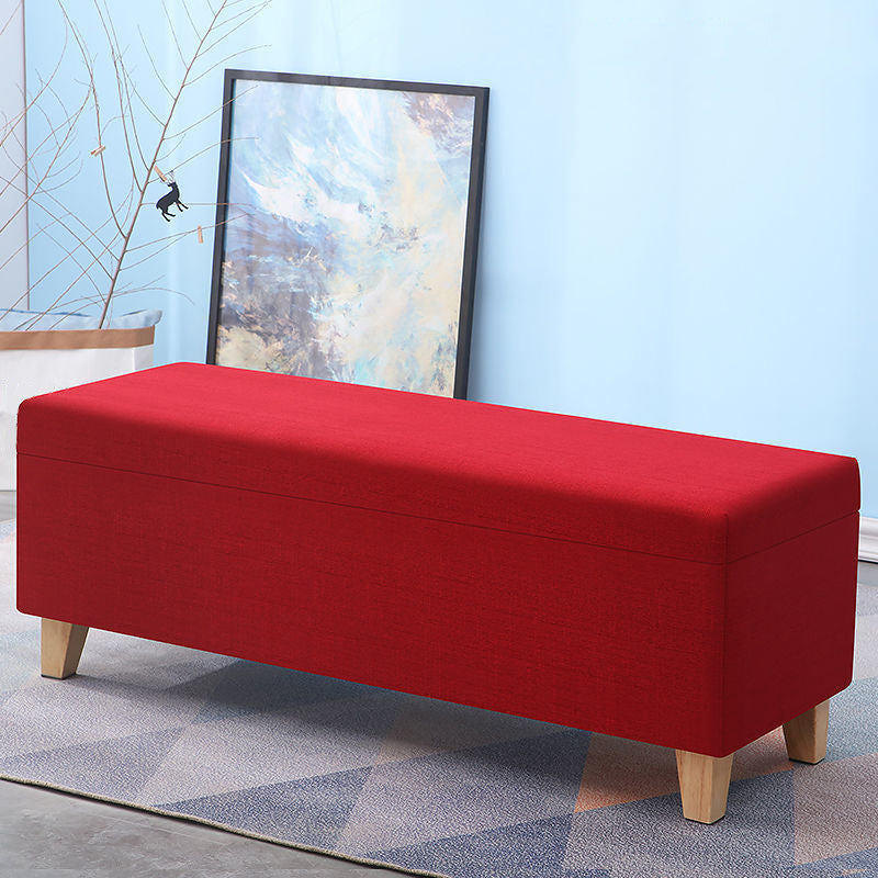 Modern Seating Bench Foam Cushioned Bench with Flip Top for Bedroom