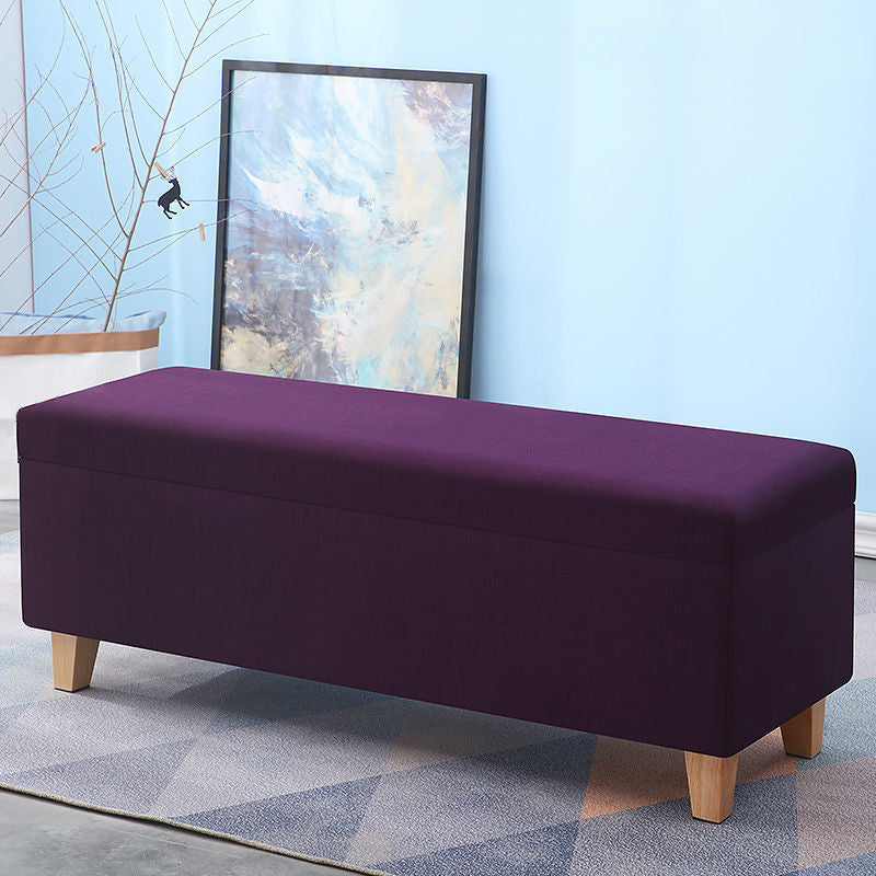 Modern Seating Bench Foam Cushioned Bench with Flip Top for Bedroom