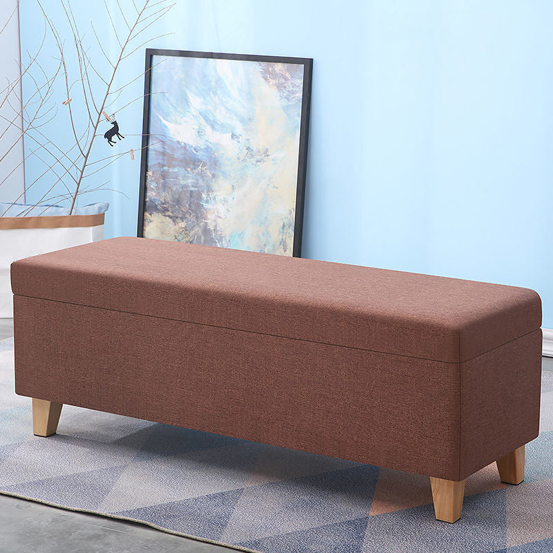 Modern Seating Bench Foam Cushioned Bench with Flip Top for Bedroom