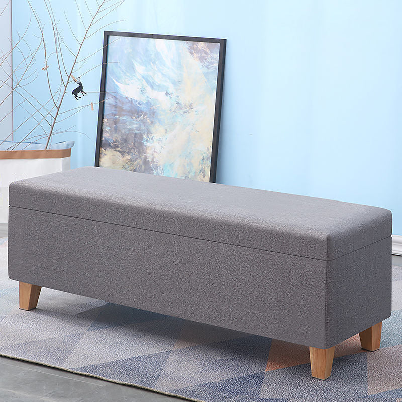 Modern Seating Bench Foam Cushioned Bench with Flip Top for Bedroom