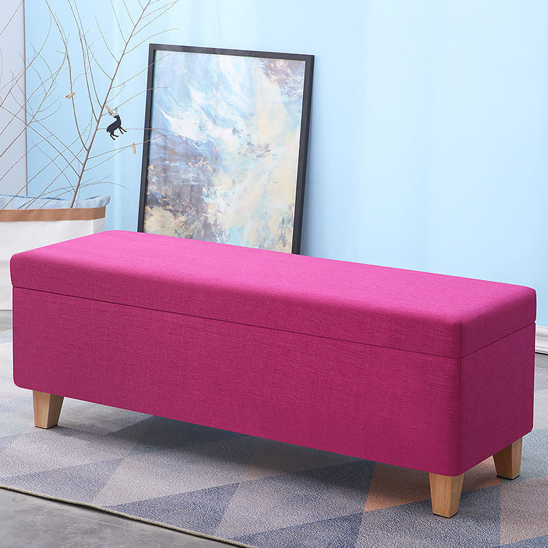 Modern Seating Bench Foam Cushioned Bench with Flip Top for Bedroom