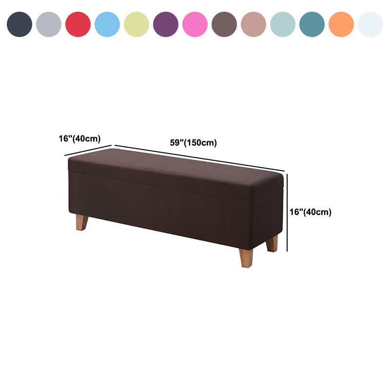 Modern Seating Bench Foam Cushioned Bench with Flip Top for Bedroom