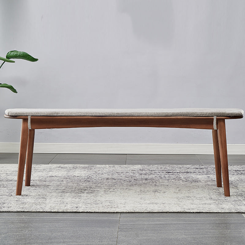 11.8 Inch Wide Seating Bench Modern Solid Wood Bench with Legs