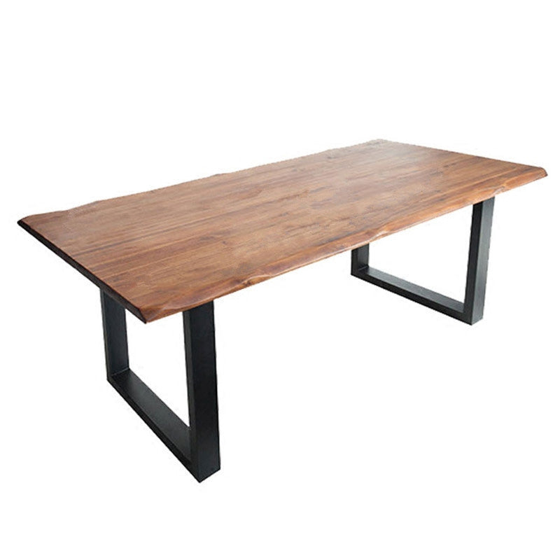 Rectangular Solid Wood Writing Desk Industrial Office Meeting Desk