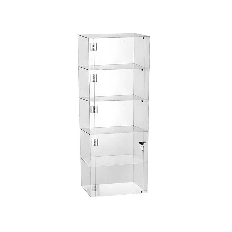 Modern Acrylic Display Stand Clear Display Cabinet with Adjustable Shelves