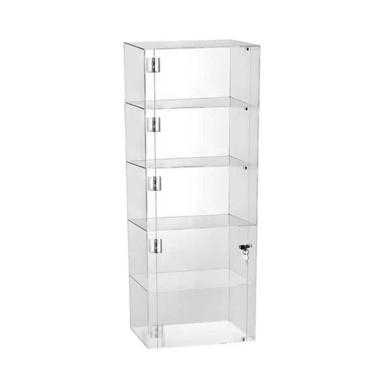 Modern Acrylic Display Stand Clear Display Cabinet with Adjustable Shelves