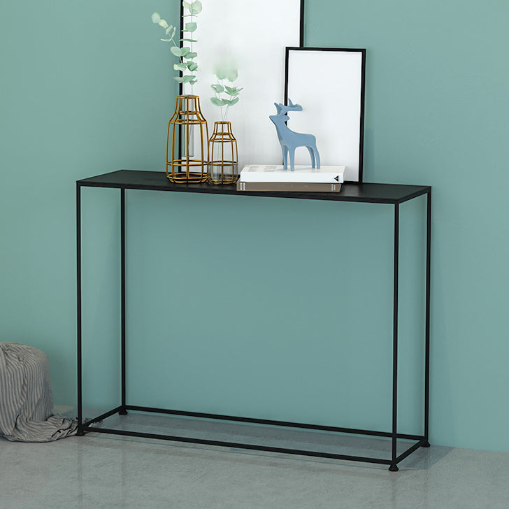 Iron Rectangle Console Table 29.53-inch Tall Accent Table for Hall