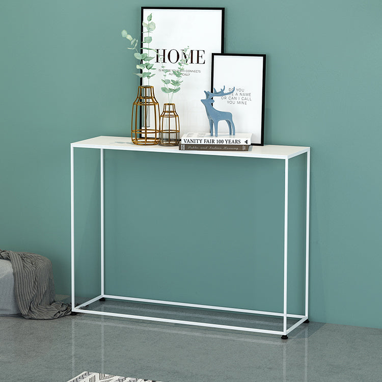 Iron Rectangle Console Table 29.53-inch Tall Accent Table for Hall