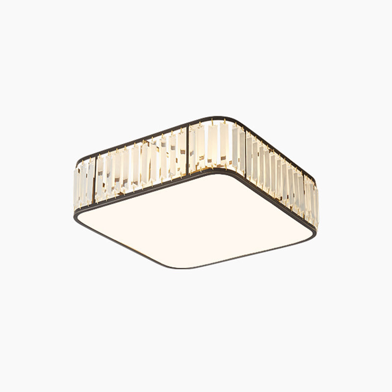 Crystal Geometric Flush Mount Lights Contemporary Style Multi Lights Flush Mount Fixture