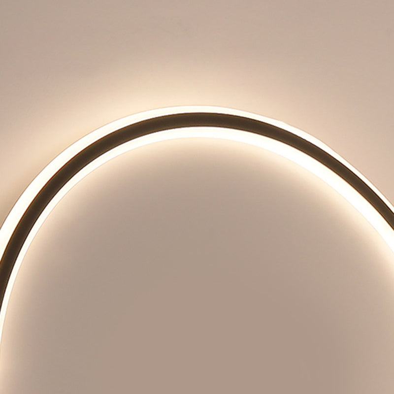 Modern Round Ceiling Light Metal 1-Light Flush Ceiling Lights