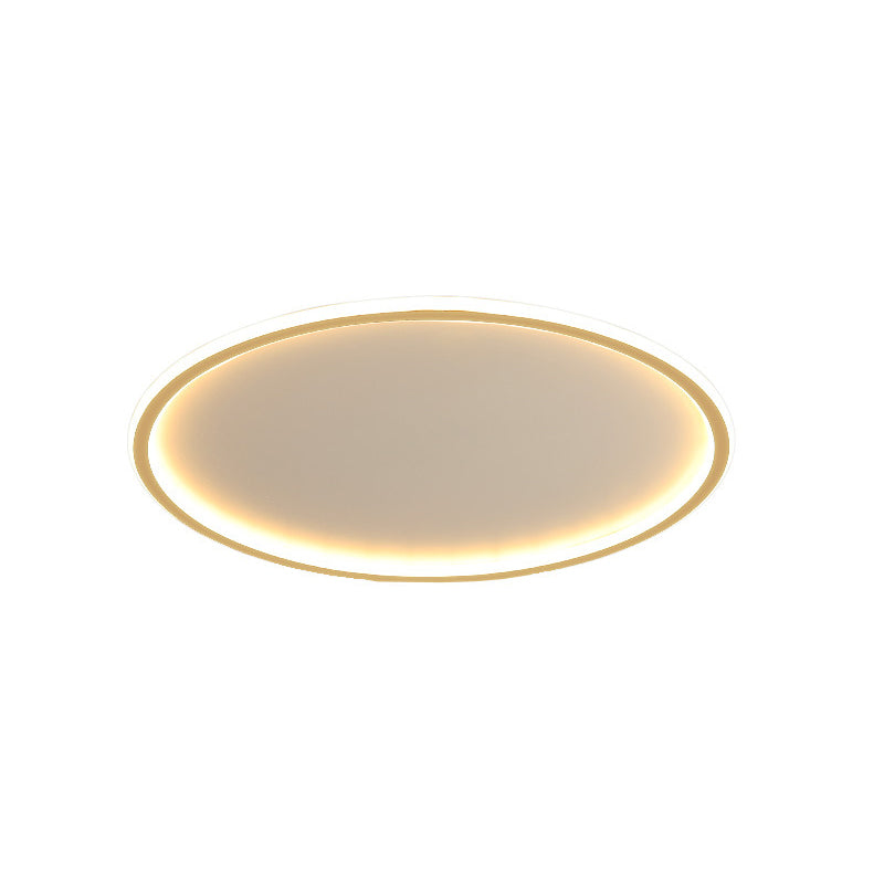 Modern Round Ceiling Light Metal 1-Light Flush Ceiling Lights