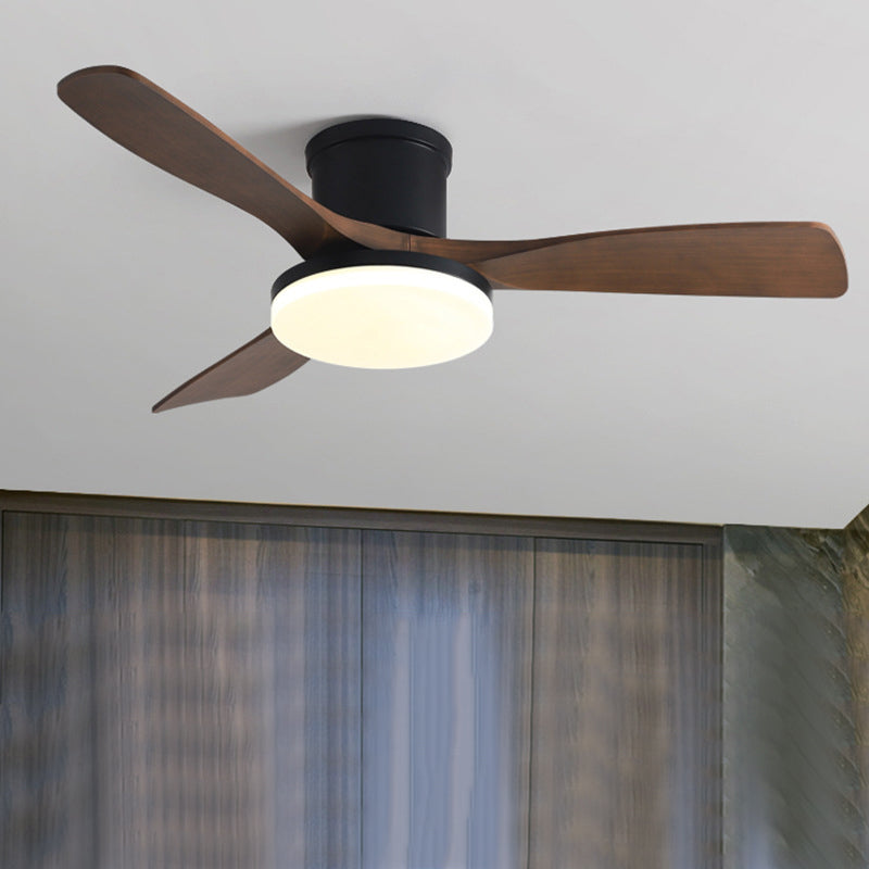 Minimalist Ceiling Fan Lamp Fixture Modern LED Ceiling Flush Mount for Kids' Room